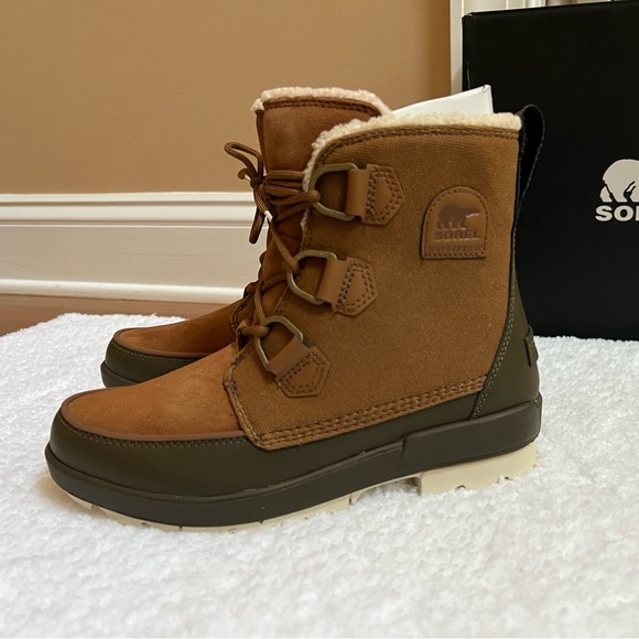 Sorel Womens Tivoli IV Boots velvet tan, Olive green Size 8 BRAND NEW! - Picture 2 of 11